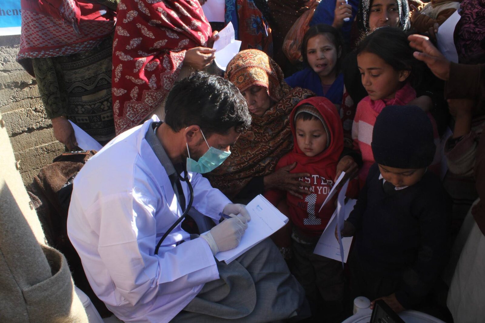 Medical camp in progress